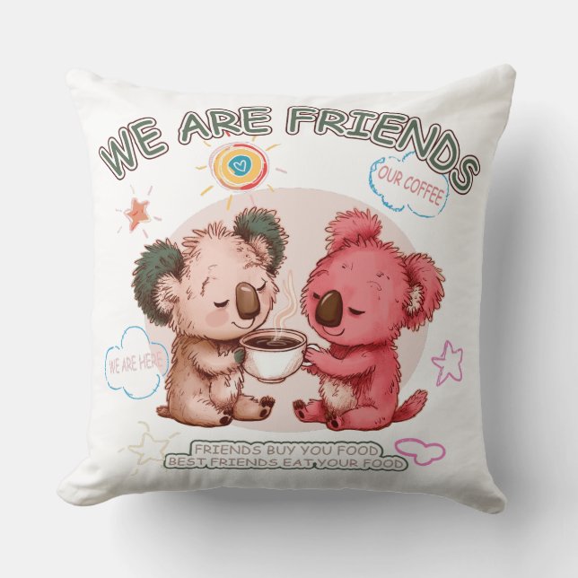 Cojín Decorativo Amigos koalas 071501 (Anverso)