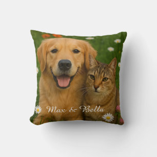 Cojín Decorativo Amigos mascotas Perro Papá Gato Mamá Regalos De Fo
