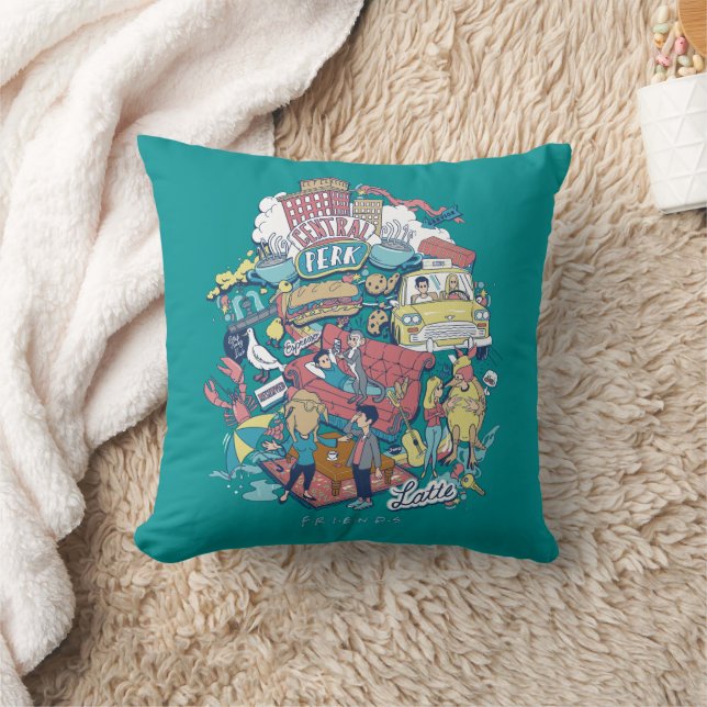 Cojín Decorativo AMIGOS™ | Personalizado Collage (Manta)