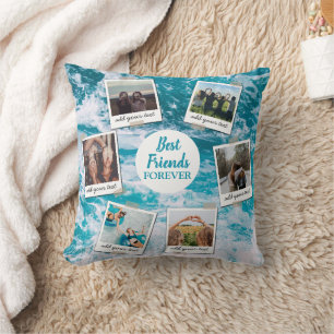 Cojín Decorativo Amigos Personalizados Mejores Amigos 6 Foto Colaje