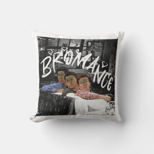 Cojín Decorativo AMIGOS™ | Ross, Joey y Chandler Bromance (Anverso)