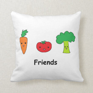Cojín Decorativo Amigos vegetales felices