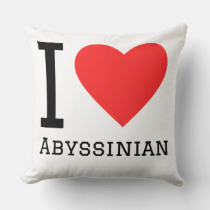Cojín Decorativo Amo a Abisinia
