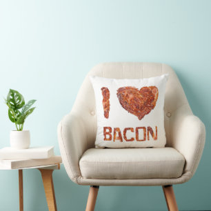 Cojín Decorativo Amo a Bacon