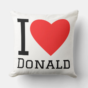 Cojín Decorativo Amo a Donald