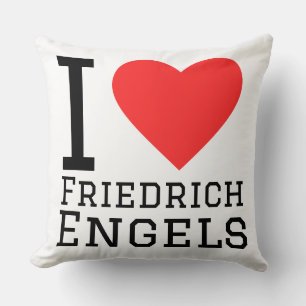 Cojín Decorativo Amo a Friedrich Engels