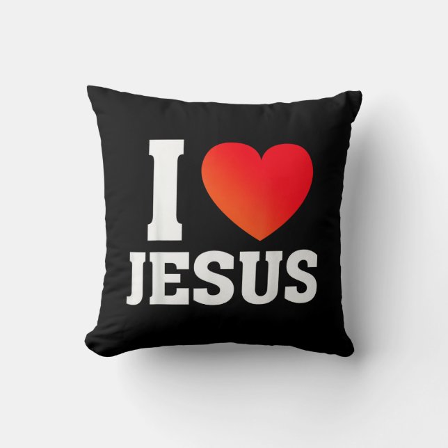 Cojín Decorativo Amo a Jesús (Anverso)