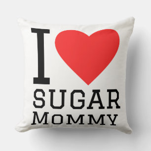 Cojín Decorativo Amo a la mamá azúcar