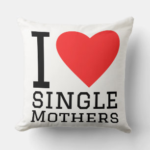 Cojín Decorativo Amo a las madres solteras