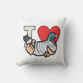 Cojín Decorativo Amo a las palomas