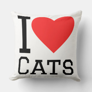 Cojín Decorativo Amo a los gatos