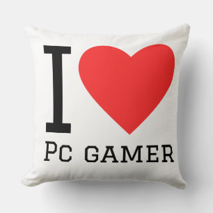 Cojín Decorativo Amo a los jugadores de PC
