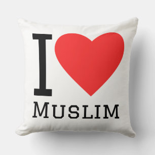 Cojín Decorativo Amo a los musulmanes