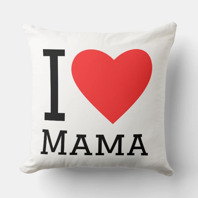 Cojín Decorativo Amo a mamá (Anverso)