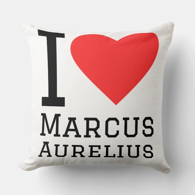 Cojín Decorativo Amo a Marco Aurelio  (Anverso)
