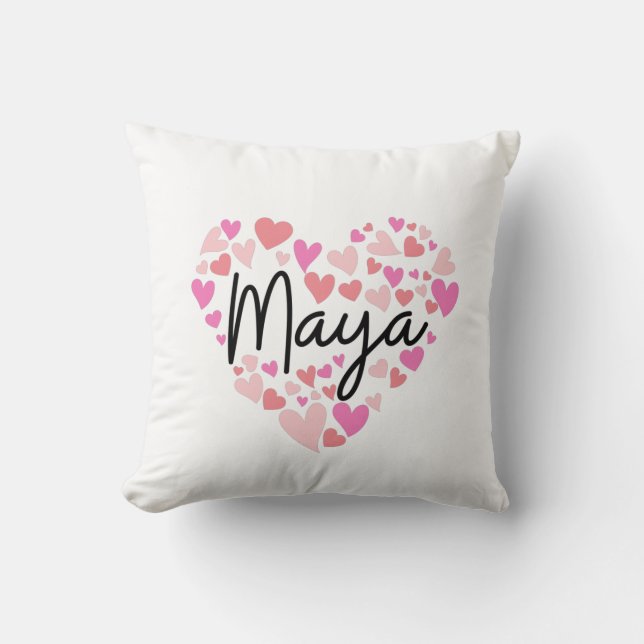 Cojín Decorativo Amo a Maya (Anverso)