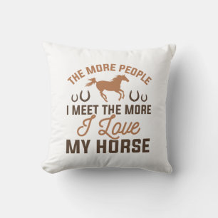 Cojín Decorativo Amo a mi caballo