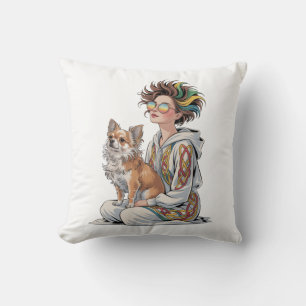 Cojín Decorativo amo a mi chihuahua