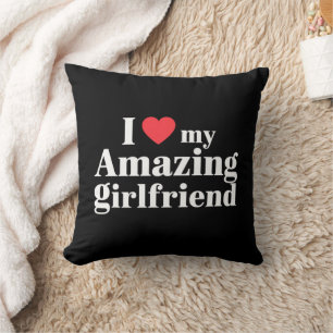 Cojín Decorativo Amo a mi increíble novia Me encanta mi novia calie