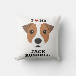 Cojín Decorativo Amo a mi Jack Russell