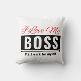 Cojín Decorativo Amo a mi jefe