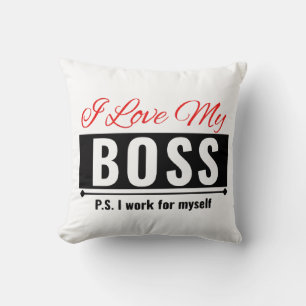 Cojín Decorativo Amo a mi jefe