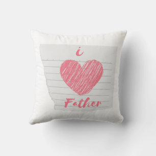 Cojín Decorativo amo a mi madre/padre