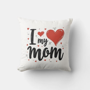 Cojín Decorativo Amo a mi mamá, dulzura, niños