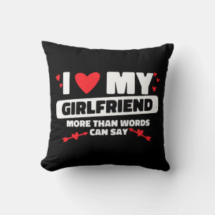 Cojín Decorativo amo a mi novia corazón