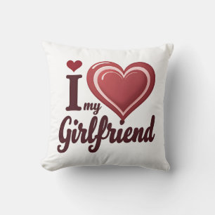 Cojín Decorativo Amo a mi novia personalizado