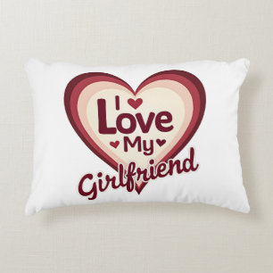 Cojín Decorativo Amo a mi novia personalizado