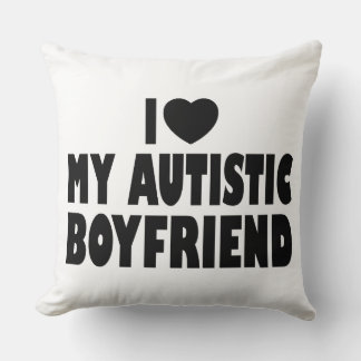 Cojín Decorativo Amo a mi novio autista - aceptación del autismo