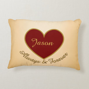 Cojín Decorativo Amo a mi novio personalizado