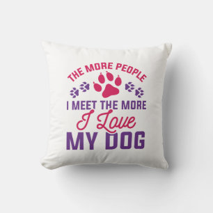 Cojín Decorativo Amo a mi perro