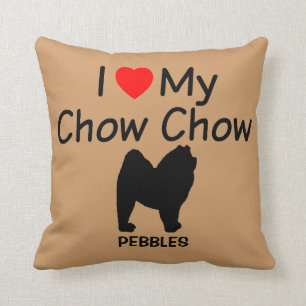 Cojín Decorativo Amo A Mi Perro Chow Chow
