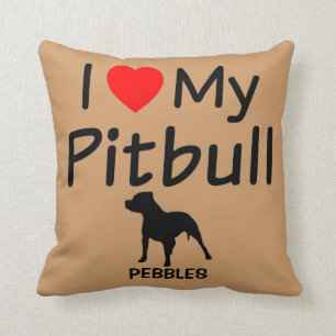 Cojín Decorativo Amo A Mi Perro Pitbull