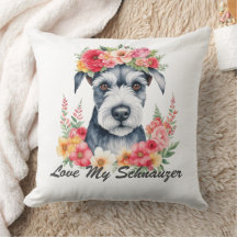 Amo a mi Schnauzer Floral