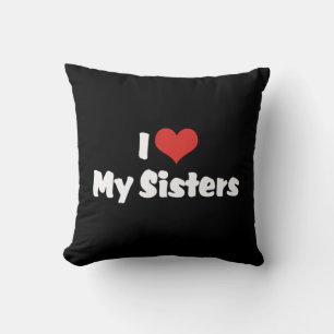 Cojín Decorativo Amo a mis hermanas