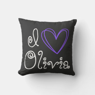 Cojín Decorativo Amo a Olivia 