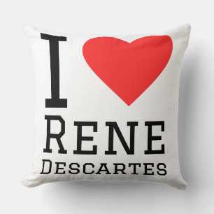 Cojín Decorativo Amo a Rene Descartes
