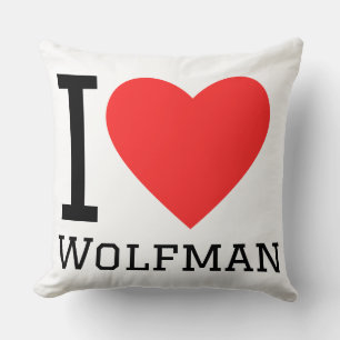 Cojín Decorativo Amo al hombre lobo