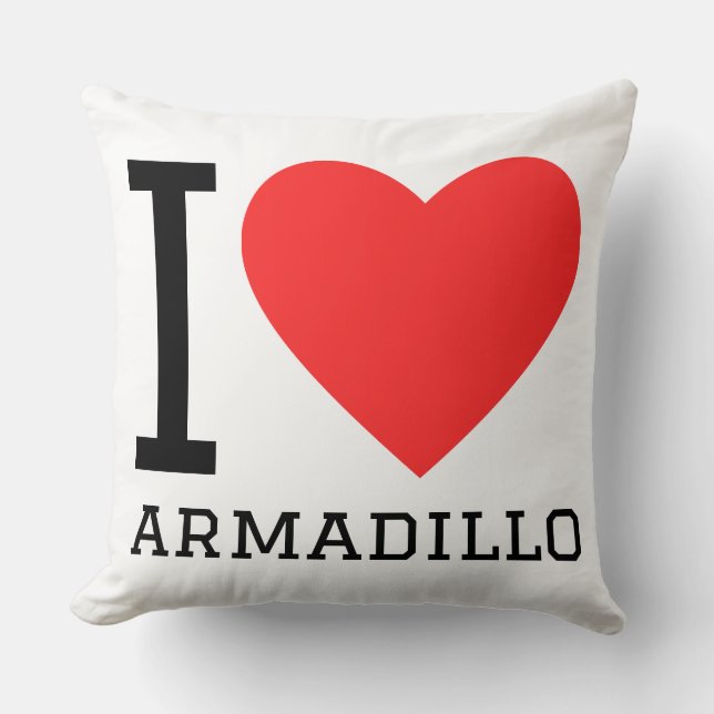 Cojín Decorativo Amo armadillo (Anverso)