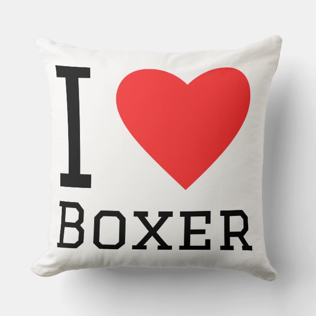 Cojín Decorativo Amo boxer (Anverso)