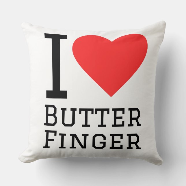 Cojín Decorativo Amo butter finger (Anverso)