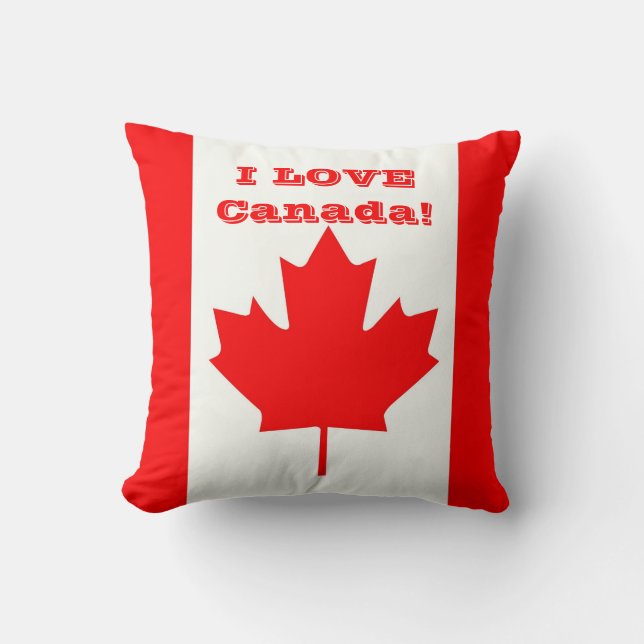 Cojín Decorativo ¡Amo Canadá! (Anverso)