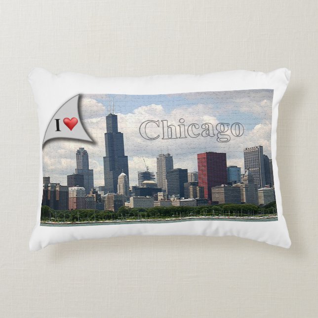 Cojín Decorativo Amo Chicago (la almohada) (Anverso)