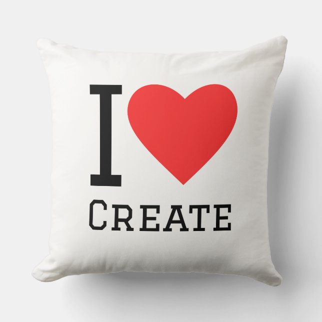 Cojín Decorativo Amo crear (Anverso)