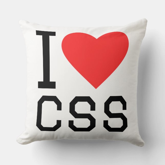 Cojín Decorativo Amo css (Anverso)