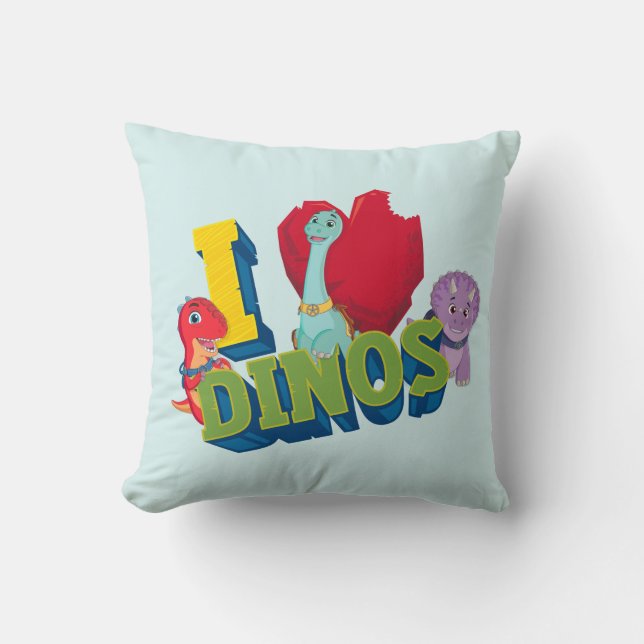 Cojín Decorativo Amo Dinos | Dino Ranch (Anverso)