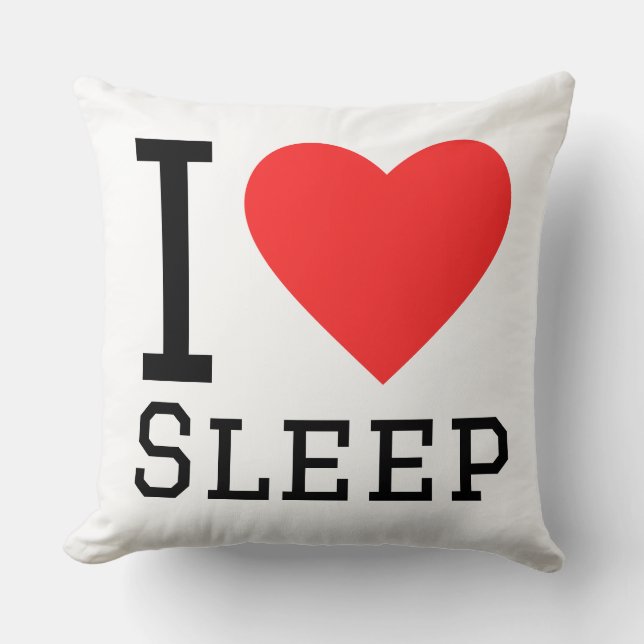 Cojín Decorativo Amo dormir (Anverso)